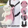 Pet Cat Dog Carrier Backpack (Pink)