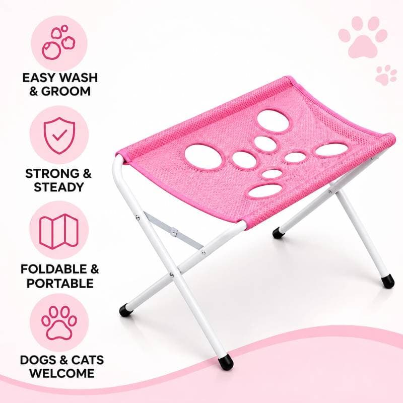 Foldable Pet Grooming Table (Pink) thumbnail 2