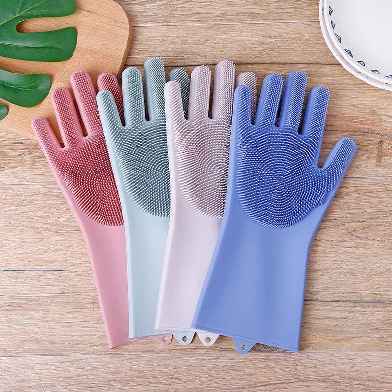 Silicone Household Kitchen Washing Glove thumbnail 3