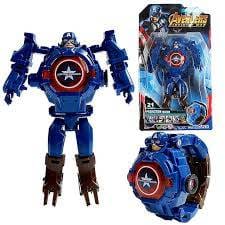 Captain America Projector Watch & Transformer Robot